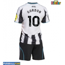 Newcastle United Anthony Gordon #10 Heimtrikotsatz Kinder 2025-26 Kurzarm (+ Kurze Hosen)